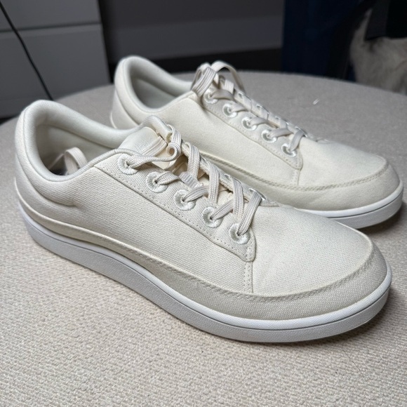 Allbirds Canvas Pacers Cream Sneakers Minimalist Design - Picture 1 of 8